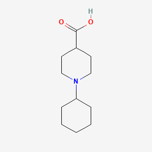 molecular formula C12H21NO2 B1356365 1-Cyclohexylpiperidine-4-carboxylic acid CAS No. 897094-33-6