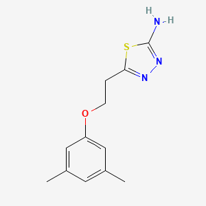 5-[2-(3,5-Dimethylphenoxy)ethyl]-1,3,4-thiadiazol-2-amine