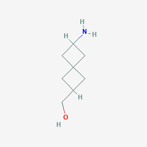 molecular formula C8H15NO B13563689 {6-Aminospiro[3.3]heptan-2-yl}methanol 