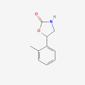 molecular formula C10H11NO2 B13563736 5-(O-tolyl)oxazolidin-2-one 