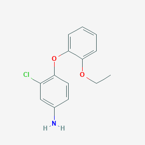 molecular formula C14H14ClNO2 B1356383 3-Chloro-4-(2-ethoxyphenoxy)aniline CAS No. 89013-43-4