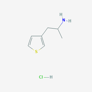molecular formula C7H12ClNS B1356387 1-(Thiophen-3-yl)propan-2-amine hydrochloride CAS No. 86188-25-2