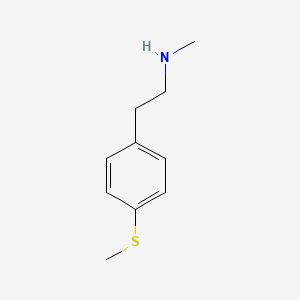 molecular formula C10H15NS B13563884 N-Methyl-2-[4-(methylsulfanyl)phenyl]ethan-1-amine CAS No. 55653-25-3