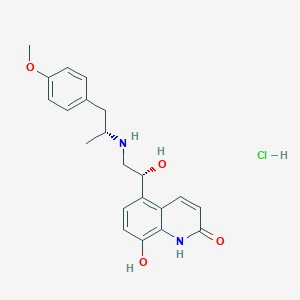 molecular formula C21H25ClN2O4 B135639 Carmoterol hydrochloride CAS No. 137888-11-0