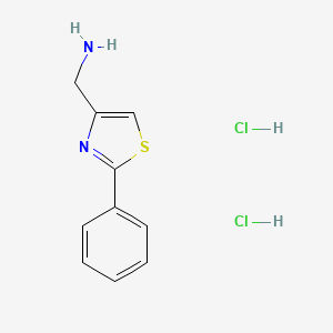 (2-Phenyl-1,3-thiazol-4-yl)methylamine dihydrochloride