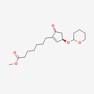 Methyl 7-((3R)-5-oxo-3-((tetrahydro-2H-pyran-2-yl)oxy)cyclopent-1-en-1-yl)heptanoate