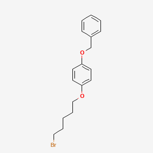 molecular formula C18H21BrO2 B1356405 Benzene, 1-[(5-bromopentyl)oxy]-4-(phenylmethoxy)- CAS No. 87477-67-6