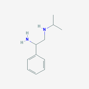 molecular formula C11H18N2 B13564085 n1-Isopropyl-2-phenylethane-1,2-diamine 