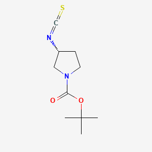 molecular formula C10H16N2O2S B13564093 tert-butyl(3R)-3-isothiocyanatopyrrolidine-1-carboxylate 