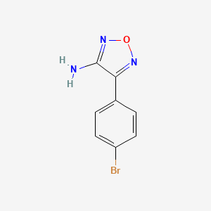 molecular formula C8H6BrN3O B1356410 4-(4-Bromophenyl)-1,2,5-oxadiazol-3-amine CAS No. 49615-71-6