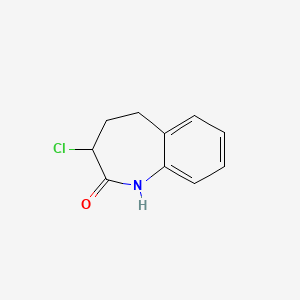 molecular formula C10H10ClNO B1356418 3-chloro-1,3,4,5-tetrahydro-2H-1-benzazepin-2-one CAS No. 86499-23-2