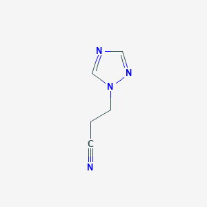 molecular formula C5H6N4 B1356424 3-(1H-1,2,4-triazol-1-yl)propanenitrile CAS No. 76686-83-4