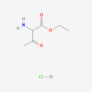 molecular formula C6H12ClNO3 B1356427 Ethyl 2-amino-3-oxobutanoate hydrochloride CAS No. 20207-16-3