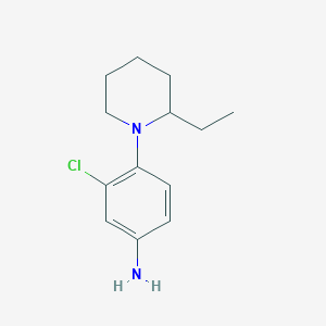3-Chloro-4-(2-ethyl-1-piperidinyl)aniline
