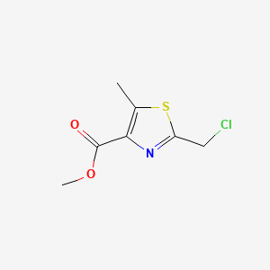 molecular formula C7H8ClNO2S B13564355 Methyl2-(chloromethyl)-5-methyl-1,3-thiazole-4-carboxylate 