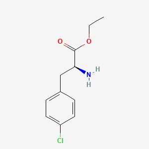 molecular formula C11H14ClNO2 B13564404 4-Chlorophenylalanine ethyl ester CAS No. 38964-54-4