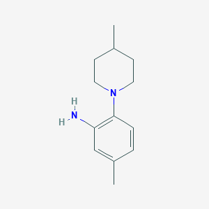 5-Methyl-2-(4-methyl-1-piperidinyl)aniline
