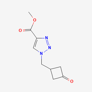 molecular formula C9H11N3O3 B13564427 Methyl 1-((3-oxocyclobutyl)methyl)-1H-1,2,3-triazole-4-carboxylate 