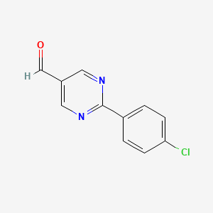 2-(4-Chlorophenyl)pyrimidine-5-carbaldehyde