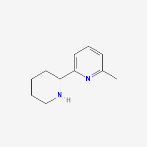 molecular formula C11H16N2 B13564489 2-Methyl-6-(piperidin-2-yl)pyridine CAS No. 22070-09-3