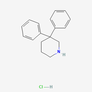 molecular formula C17H20ClN B1356480 3,3-Diphenylpiperidine hydrochloride CAS No. 24056-60-8