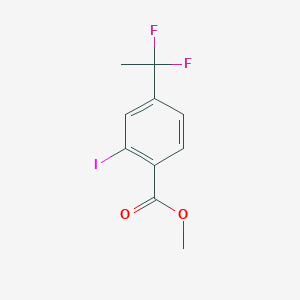 molecular formula C10H9F2IO2 B13564873 Methyl 4-(1,1-difluoroethyl)-2-iodobenzoate 