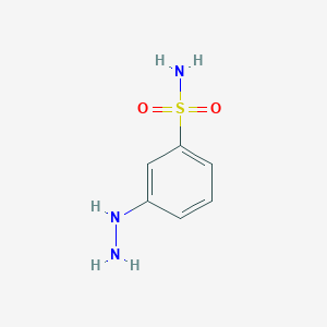 molecular formula C6H9N3O2S B135649 3-Hydrazinylbenzenesulfonamide CAS No. 131774-72-6