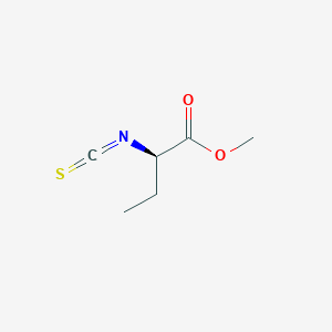 molecular formula C6H9NO2S B13564962 methyl (2R)-2-isothiocyanatobutanoate 