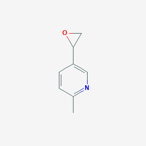 molecular formula C8H9NO B135650 2-Methyl-5-(oxiran-2-yl)pyridine CAS No. 145908-63-0