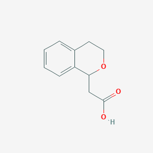 molecular formula C11H12O3 B1356500 2-(Isochroman-1-yl)acetic acid CAS No. 22901-11-7