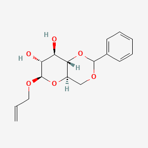 molecular formula C16H20O6 B1356507 Allyl-4,6-O-benzylidene-beta-D-glucopyranoside CAS No. 84276-56-2