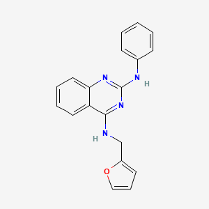 molecular formula C19H16N4O B13565102 n4-(Furan-2-ylmethyl)-n2-phenylquinazoline-2,4(1h,3h)-diimine 