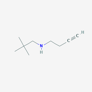 molecular formula C9H17N B13565142 N-Neopentylbut-3-yn-1-amine 