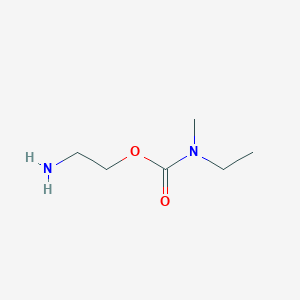 molecular formula C6H14N2O2 B13565145 2-Aminoethyl ethyl(methyl)carbamate 