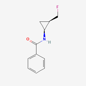 molecular formula C11H12FNO B13565198 rac-N-[(1R,2S)-2-(fluoromethyl)cyclopropyl]benzamide 