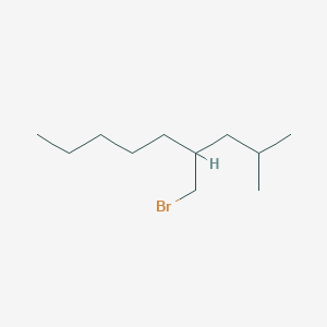 molecular formula C11H23Br B13565206 4-(Bromomethyl)-2-methylnonane 
