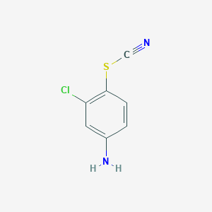 molecular formula C7H5ClN2S B1356531 3-Chloro-4-thiocyanatoaniline CAS No. 3226-46-8
