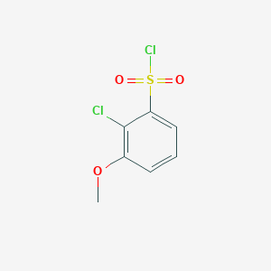 molecular formula C7H6Cl2O3S B13565359 2-Chloro-3-methoxybenzenesulfonyl chloride 