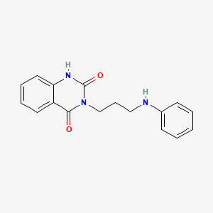 molecular formula C17H17N3O2 B1356537 3-(3-Phenylamino-propyl)-1H-quinazoline-2,4-dione CAS No. 94507-33-2