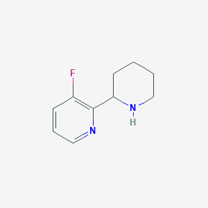 molecular formula C10H13FN2 B13565371 3-Fluoro-2-(piperidin-2-yl)pyridine 