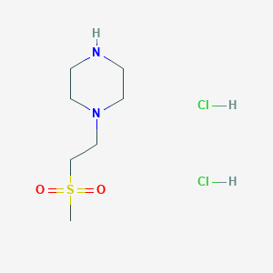 molecular formula C7H18Cl2N2O2S B1356551 1-[2-(Methylsulfonyl)ethyl]piperazine dihydrochloride CAS No. 870007-73-1