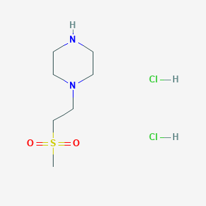 molecular formula C7H18Cl2N2O2S B1356551 1-(2-Methanesulfonyl-ethyl)piperazine dihydrochloride CAS No. 870007-73-1