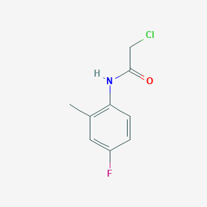 molecular formula C9H9ClFNO B1356578 2-chloro-N-(4-fluoro-2-methylphenyl)acetamide CAS No. 366-44-9