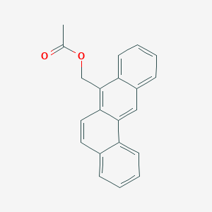 molecular formula C21H16O2 B135658 Benz(a)anthracene-7-methanol, acetate CAS No. 17526-24-8
