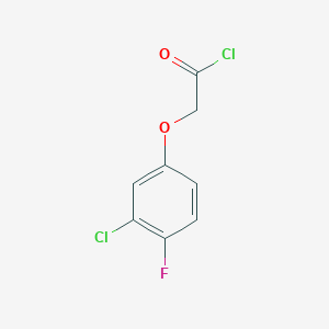 molecular formula C8H5Cl2FO2 B1356580 (3-Chloro-4-fluorophenoxy)acetyl chloride CAS No. 826990-47-0