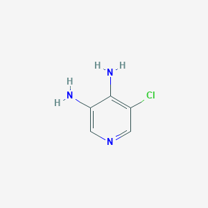 molecular formula C5H6ClN3 B1356588 5-Chloropyridine-3,4-diamine CAS No. 929074-42-0