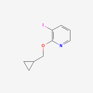 molecular formula C9H10INO B1356590 2-(Cyclopropylmethoxy)-3-iodopyridine CAS No. 766557-62-4