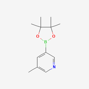 molecular formula C12H18BNO2 B1356597 3-Methyl-5-(4,4,5,5-tetramethyl-1,3,2-dioxaborolan-2-yl)pyridine CAS No. 1171891-42-1