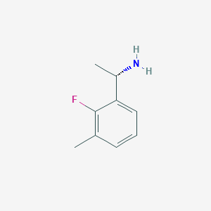 molecular formula C9H12FN B13566041 (1S)-1-(2-fluoro-3-methylphenyl)ethan-1-amine 