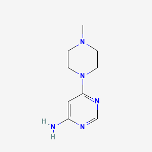 molecular formula C9H15N5 B1356605 6-(4-甲基哌嗪-1-基)嘧啶-4-胺 CAS No. 96225-96-6